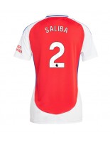 Arsenal William Saliba #2 Domácí Dres pro Dámské 2024-25 Krátký Rukáv